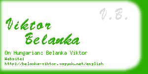 viktor belanka business card